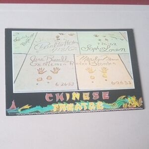 Marilyn Monroe Chinese Theatre Souvenir Postcard